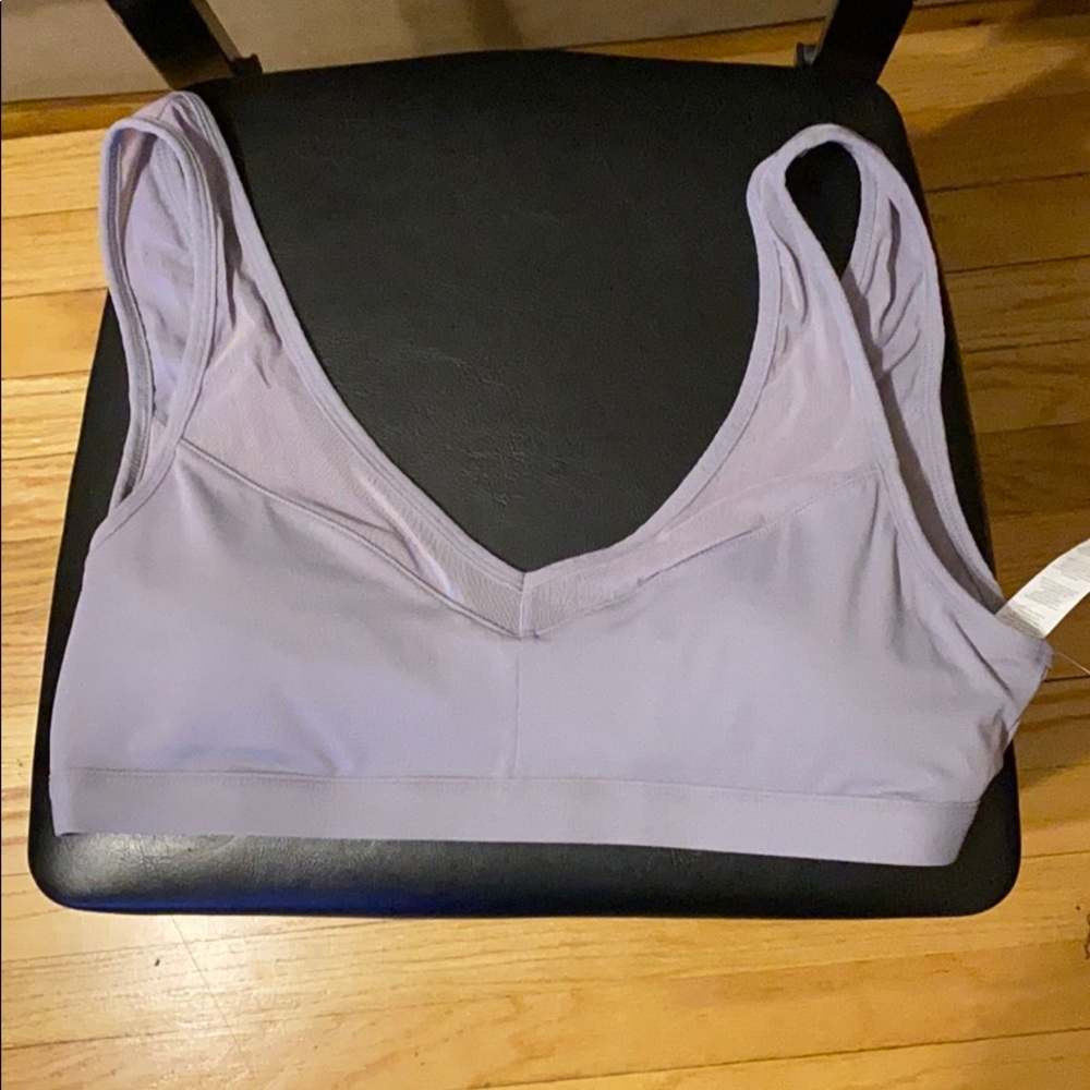 Lilac Fabletics sports bras